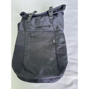 Fabletics Backpack The Only Backpack Black Roll Top Computer Sleeve Nylon